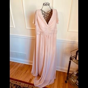 Chiffon Gown in Silver Peony 18